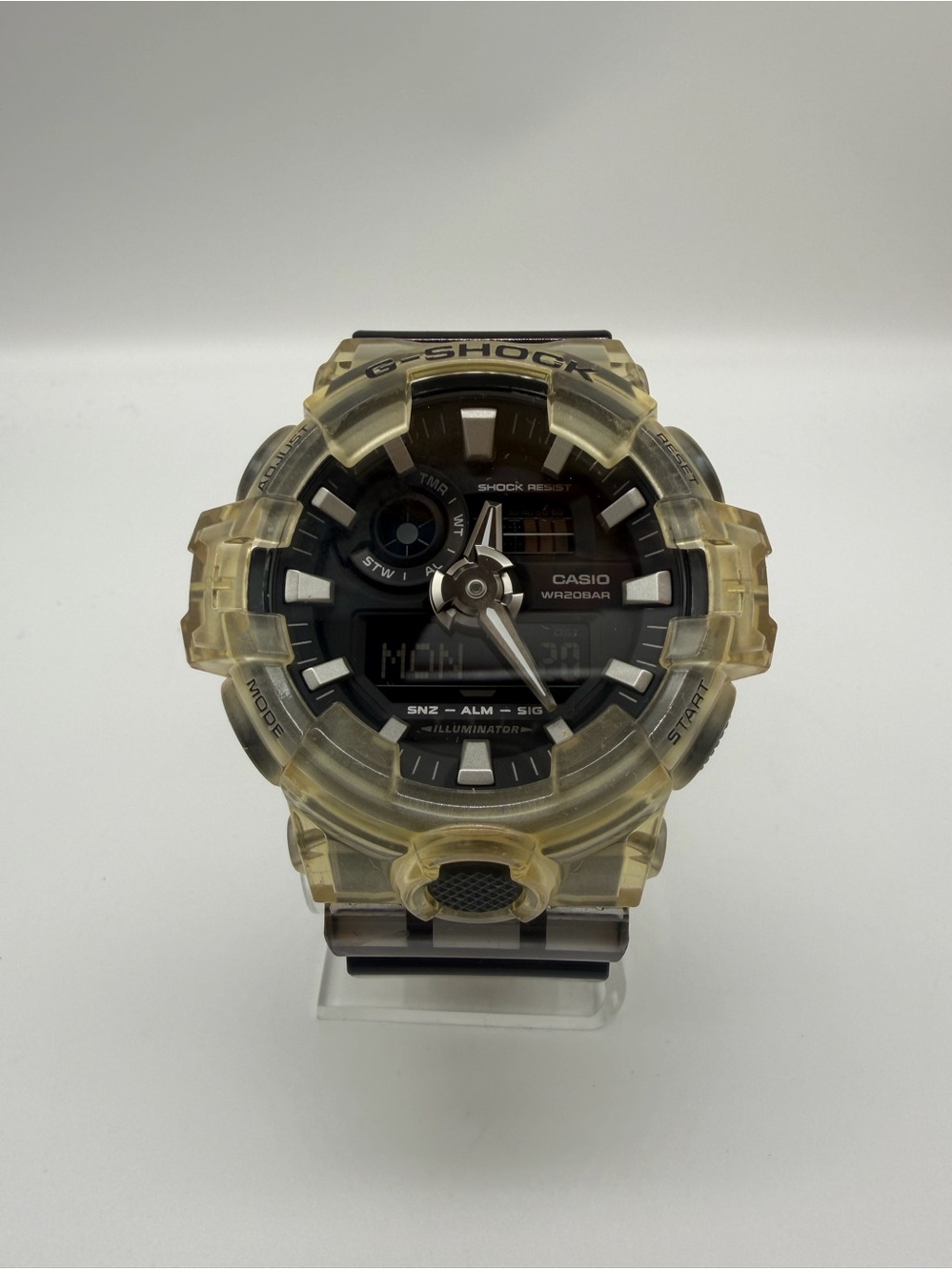 Casio G-Shock GA-700 Smoke Clear Analog Digital Watch 5522 200M